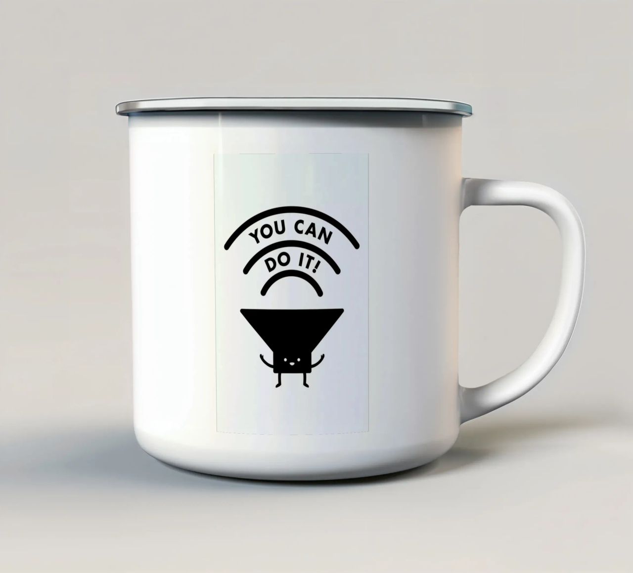 You Can Do It tazza in smalto da Jaco Haasbroek