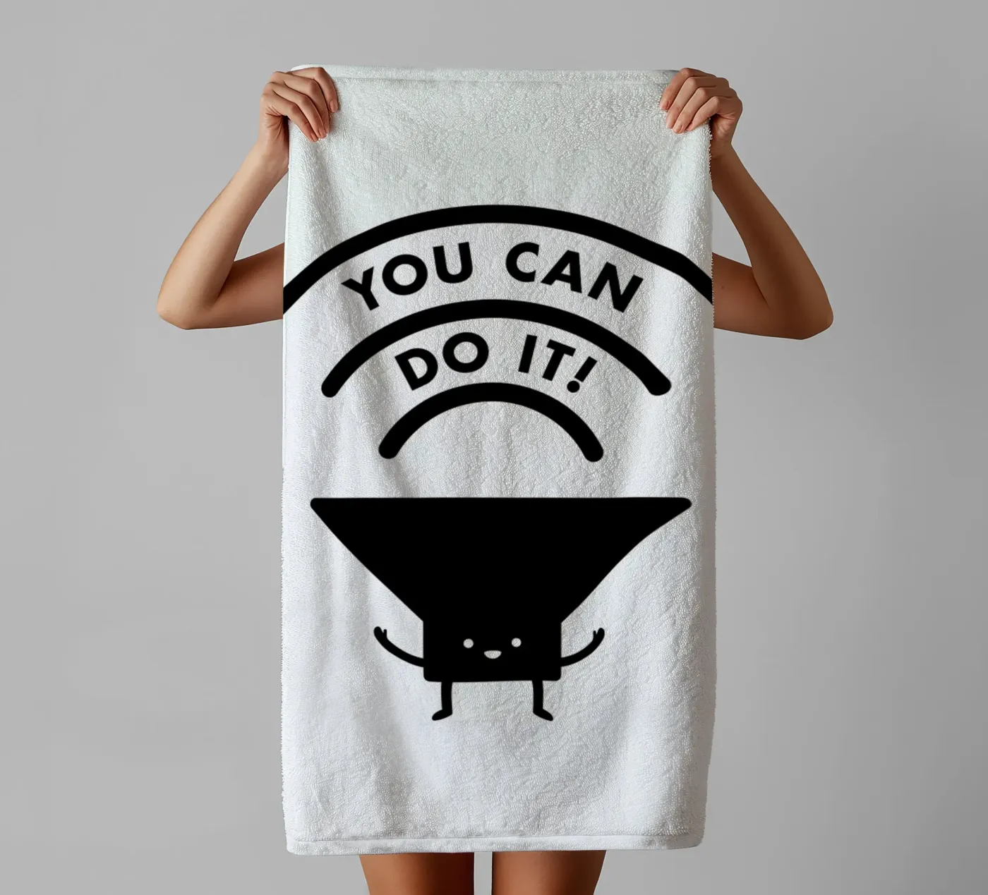 You Can Do It towel by Jaco Haasbroek