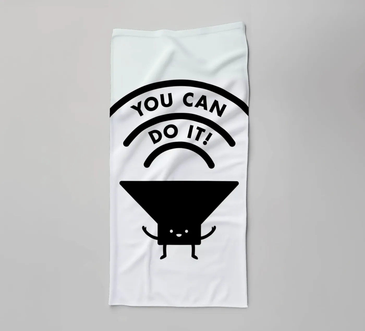 You Can Do It towel by Jaco Haasbroek