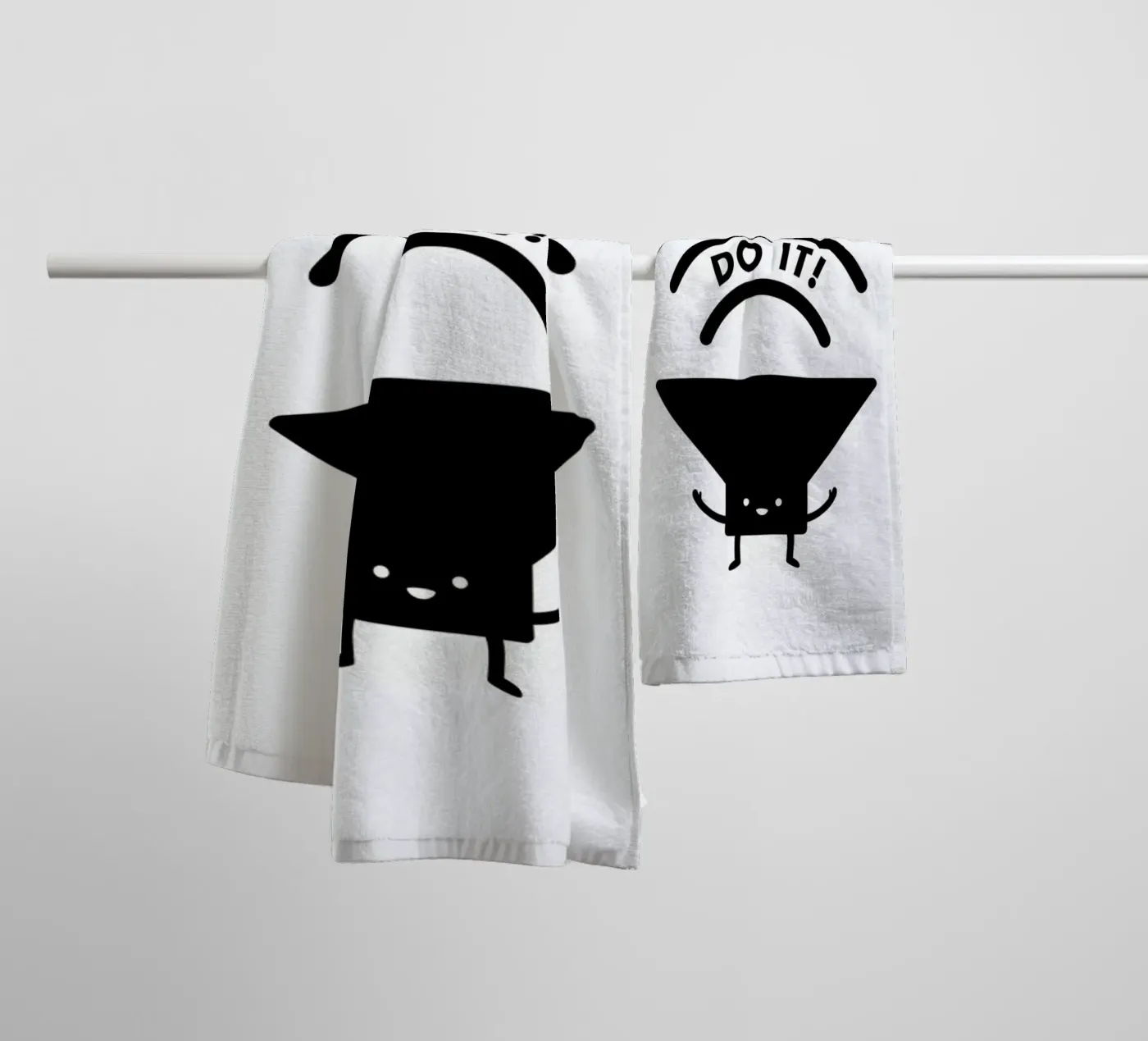 You Can Do It towel by Jaco Haasbroek