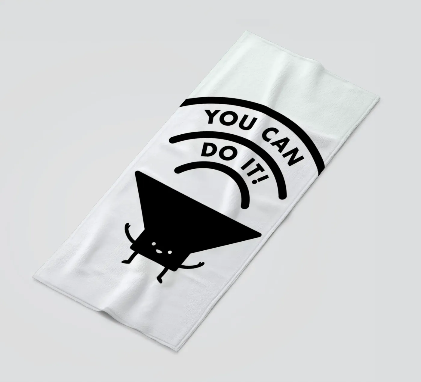 You Can Do It strandhanddoek van Jaco Haasbroek