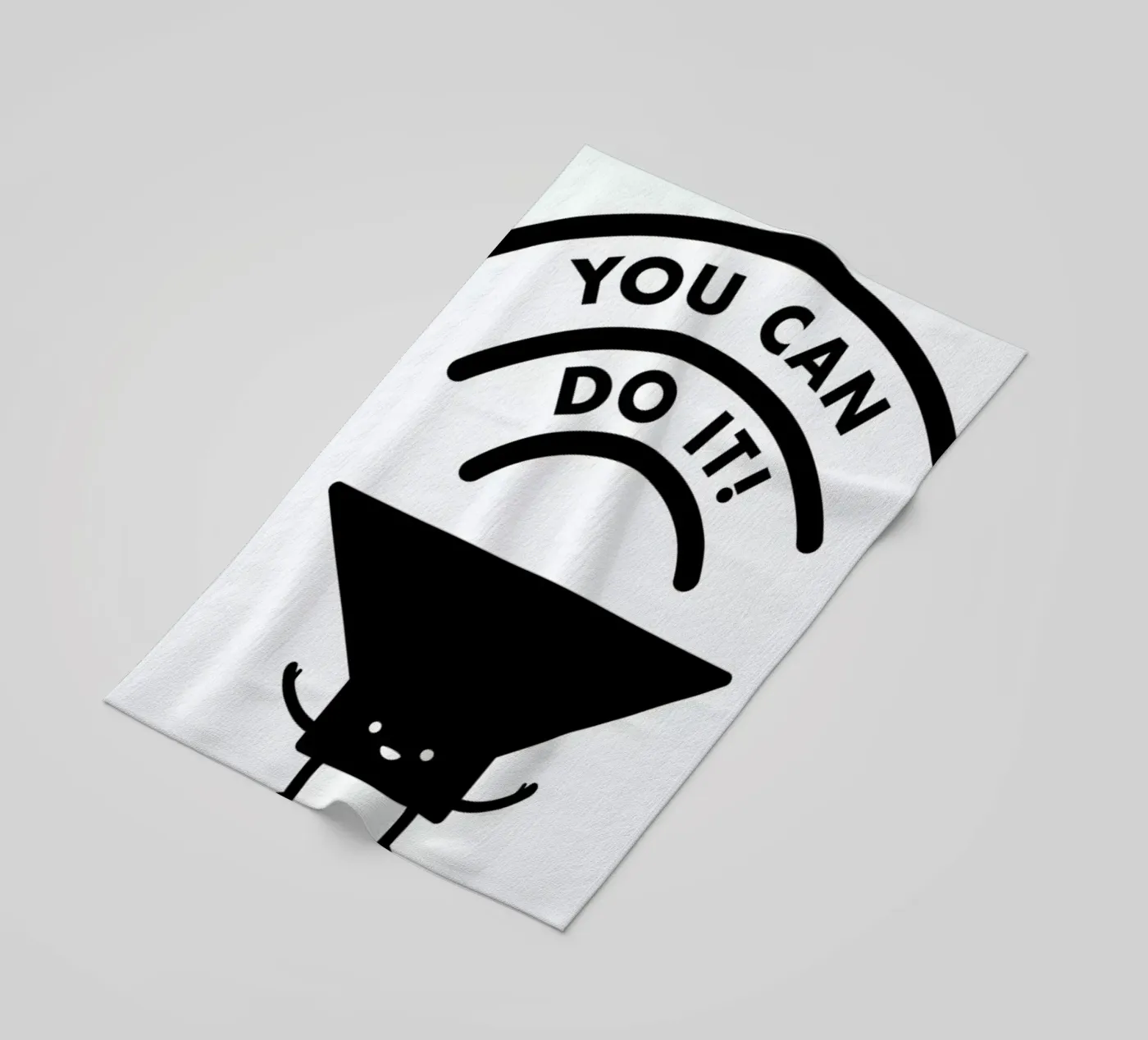 You Can Do It strandhanddoek van Jaco Haasbroek