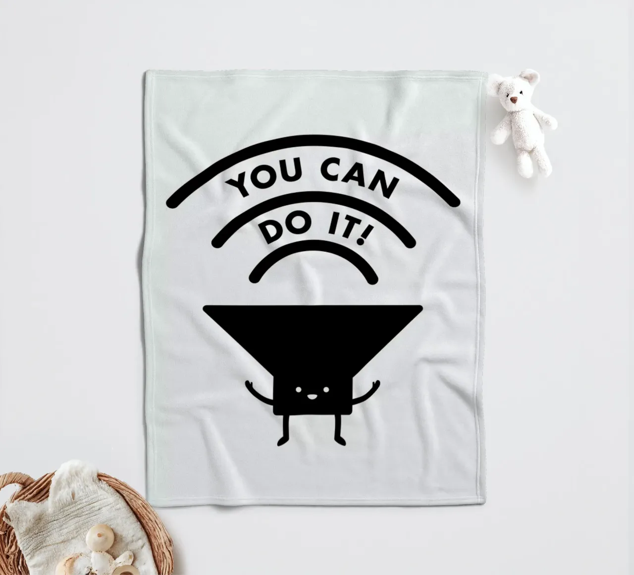 You Can Do It fleecedeken van Jaco Haasbroek