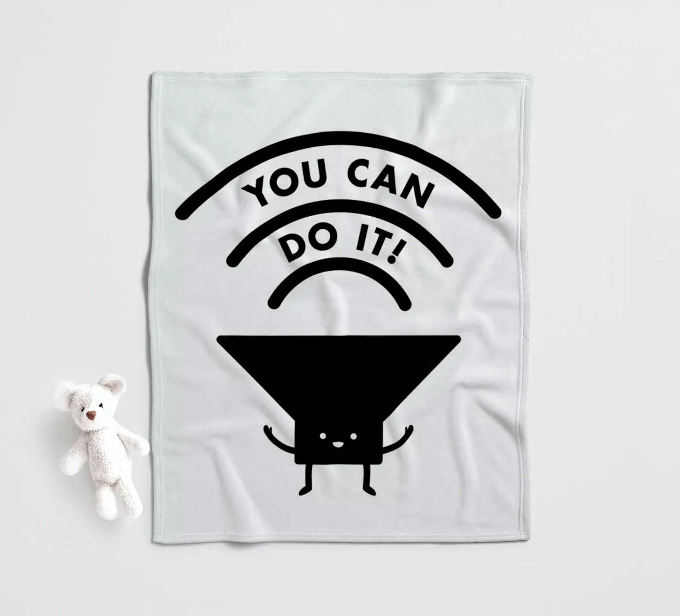You Can Do It fleecedeken van Jaco Haasbroek