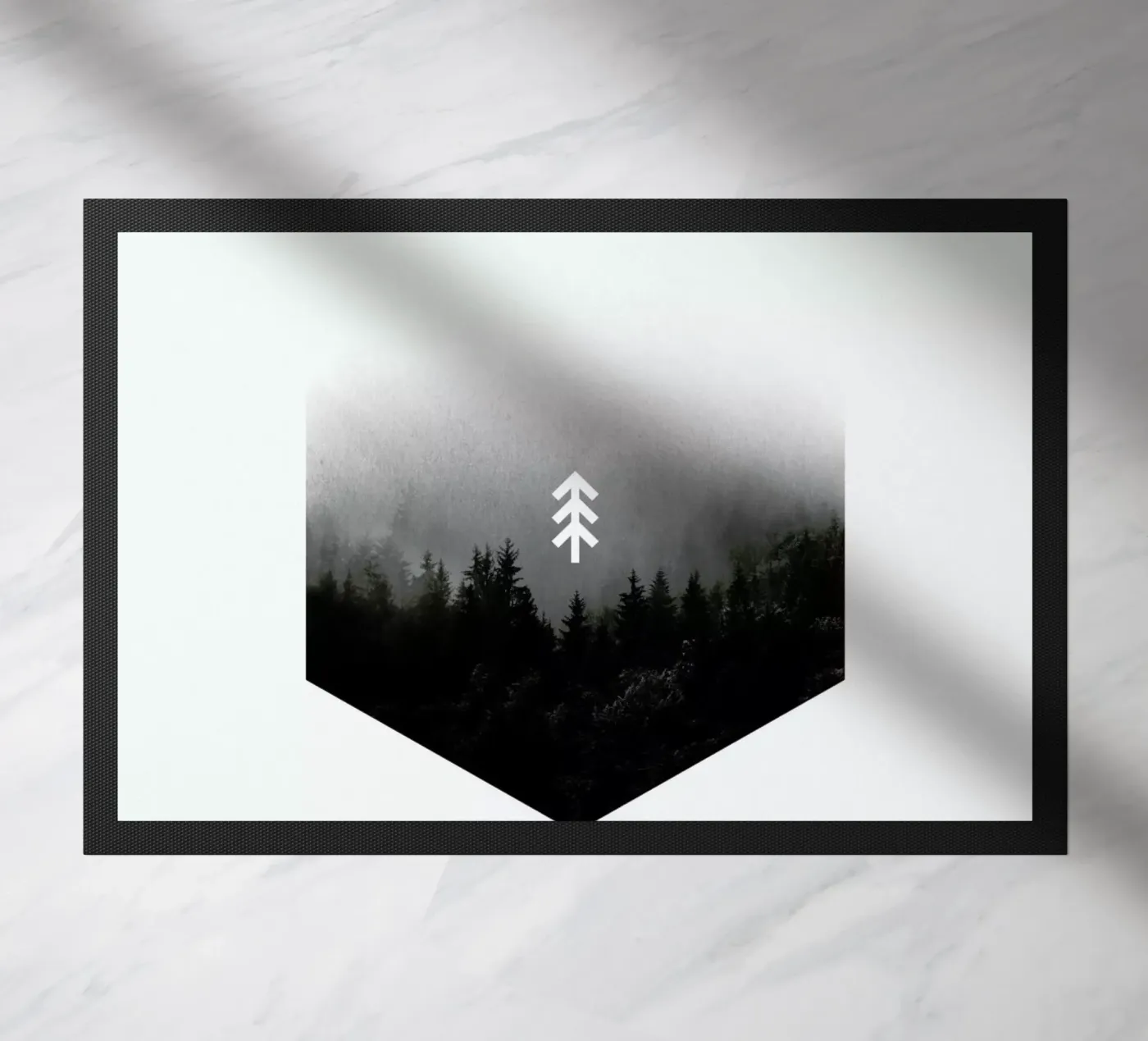 Forest Hex doormat by Chris Wharton