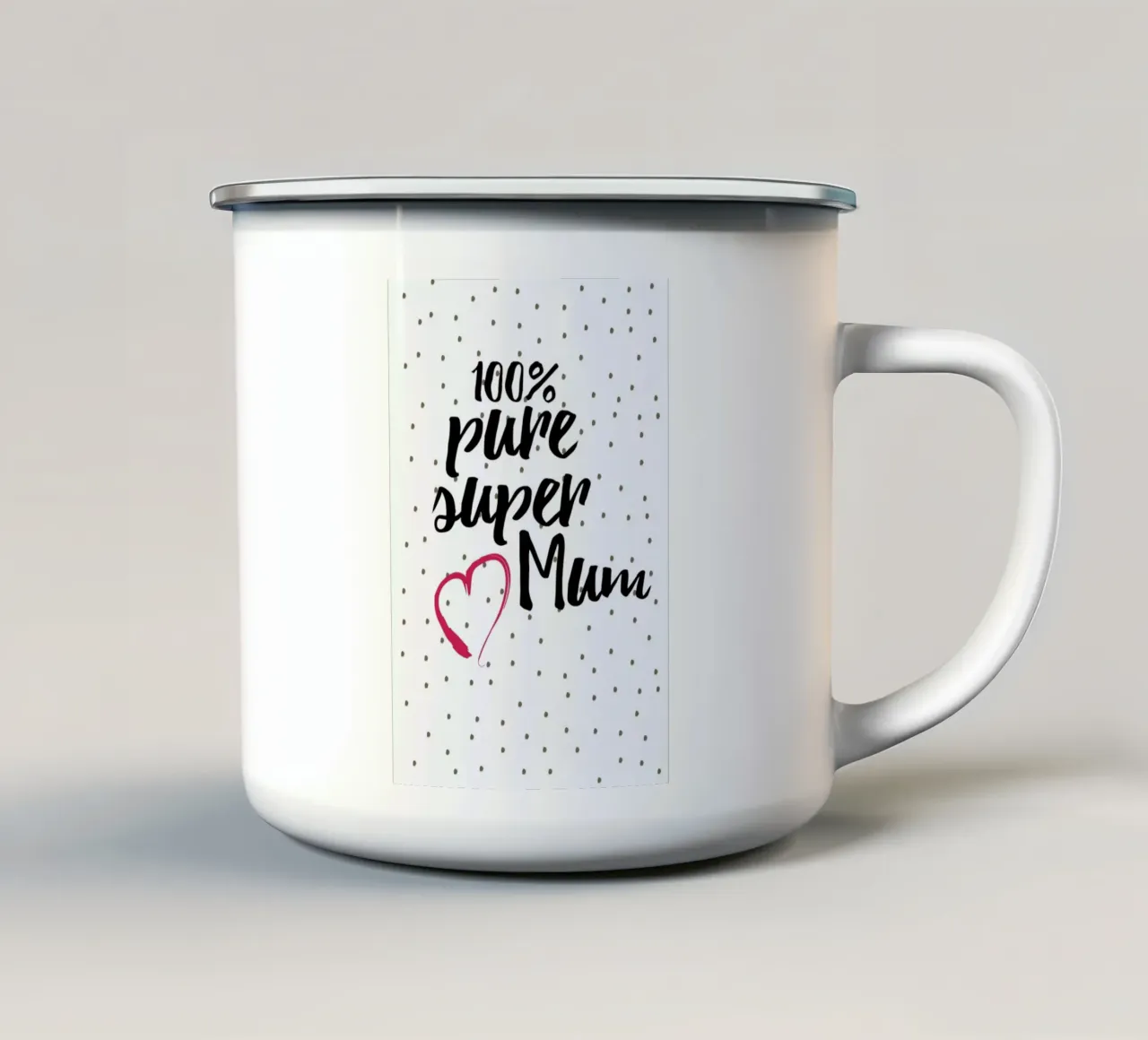 Super Mum tazza in smalto da Froilein Juno