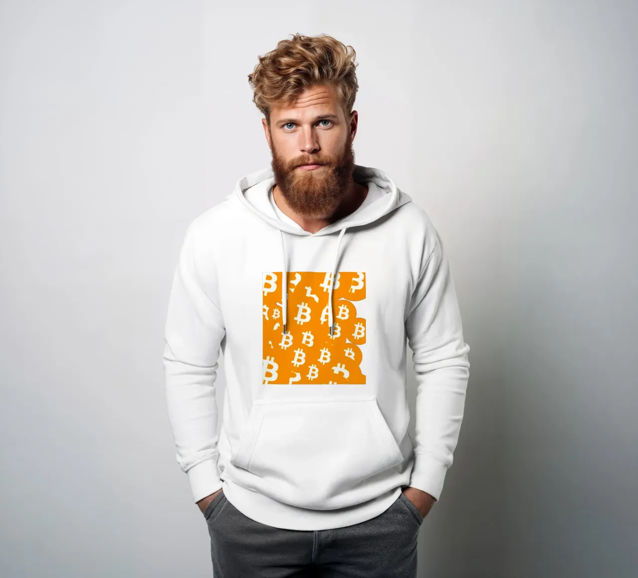 Rain of Wealth_BTC felpa con cappuccio da Crypto_Jungle