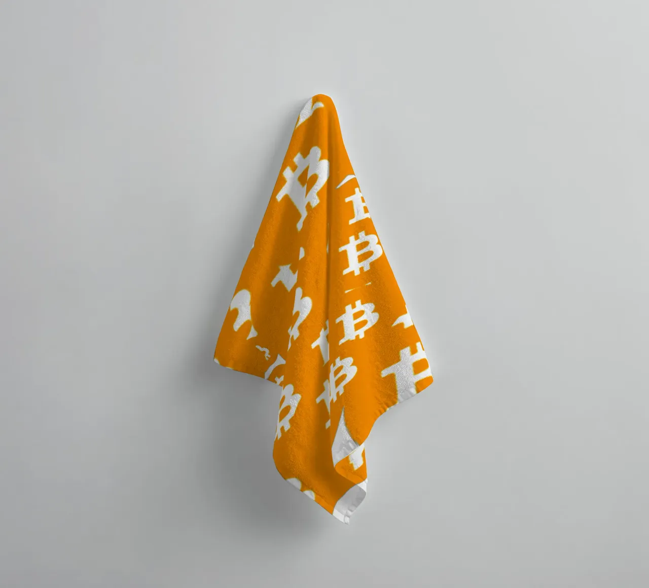 Rain of Wealth_BTC asciugamano da bagno da Crypto_Jungle