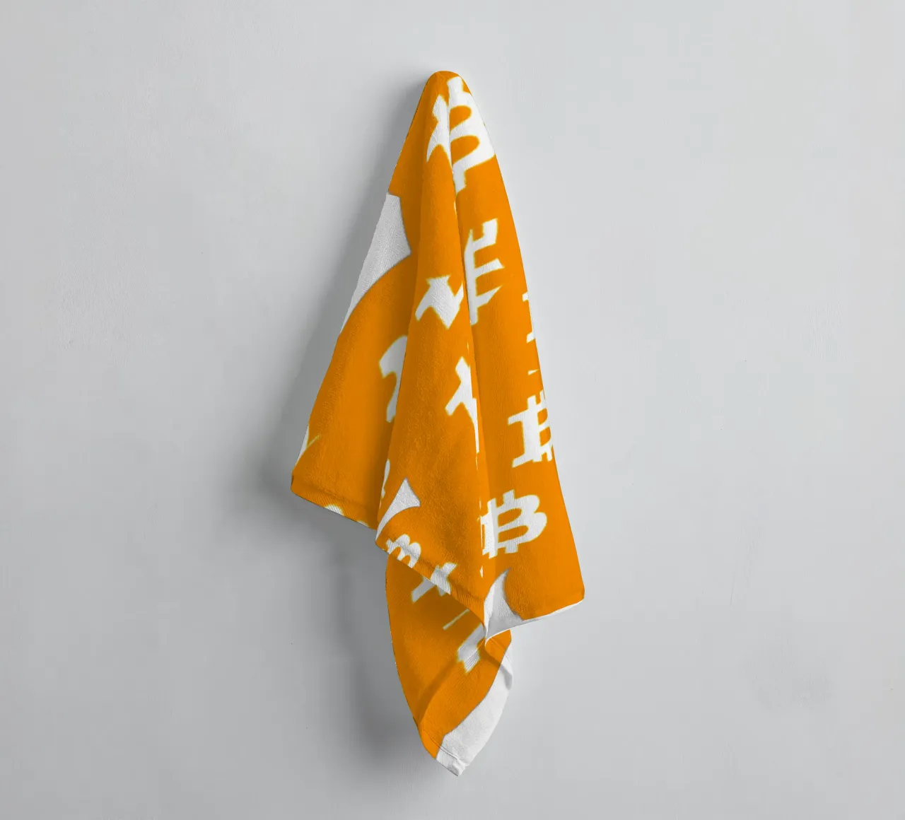 Rain of Wealth_BTC asciugamano da bagno da Crypto_Jungle