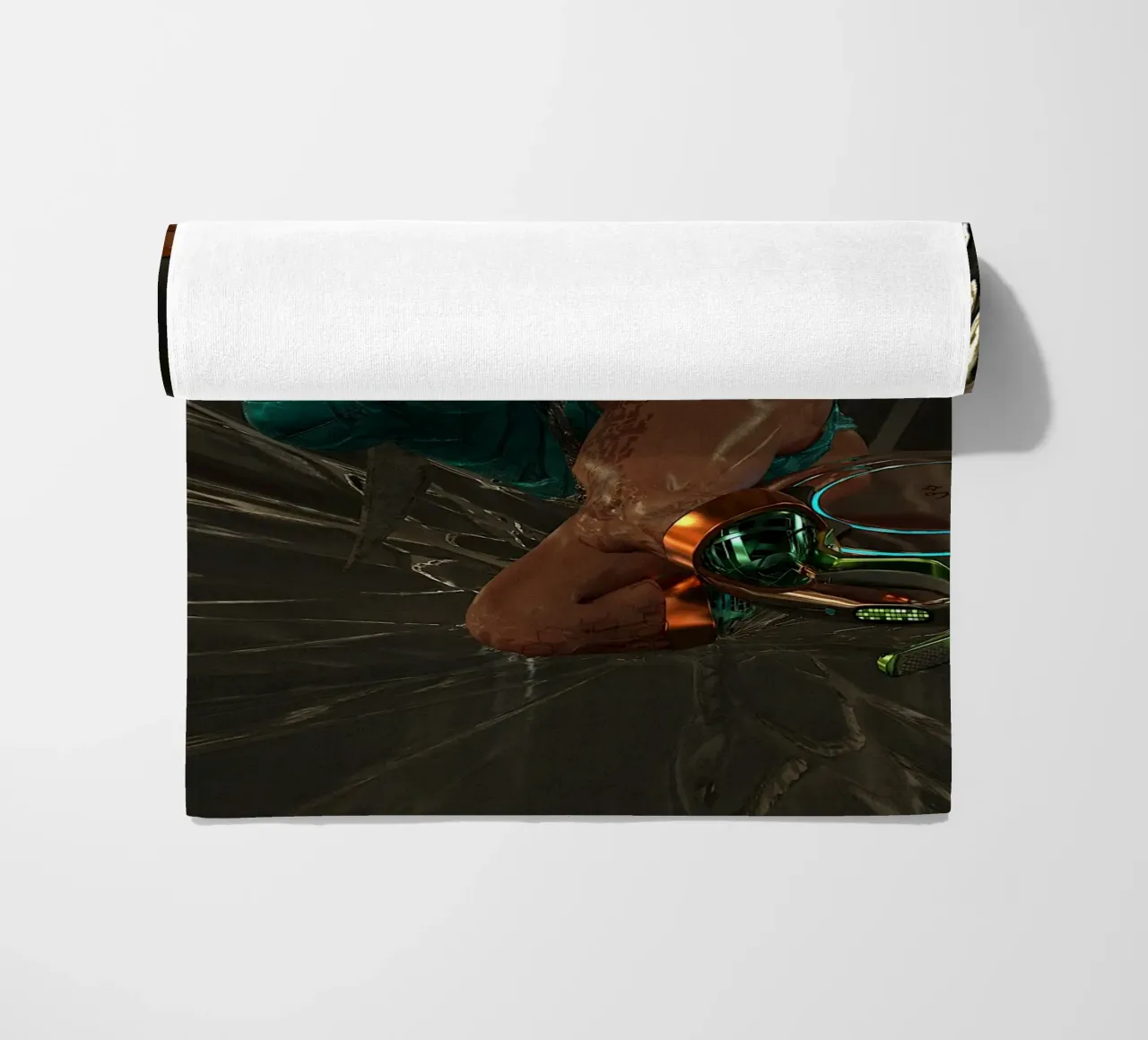 Papesse Borgia and the Corridors of Time beach towel by the-witcher
