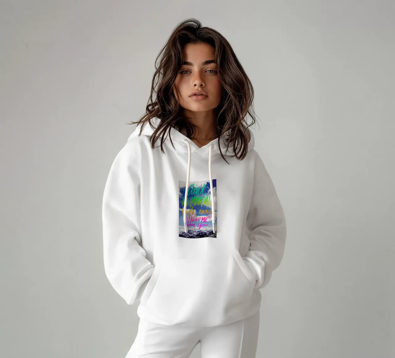 Ain't No Mountain High felpa con cappuccio da Leah Flores