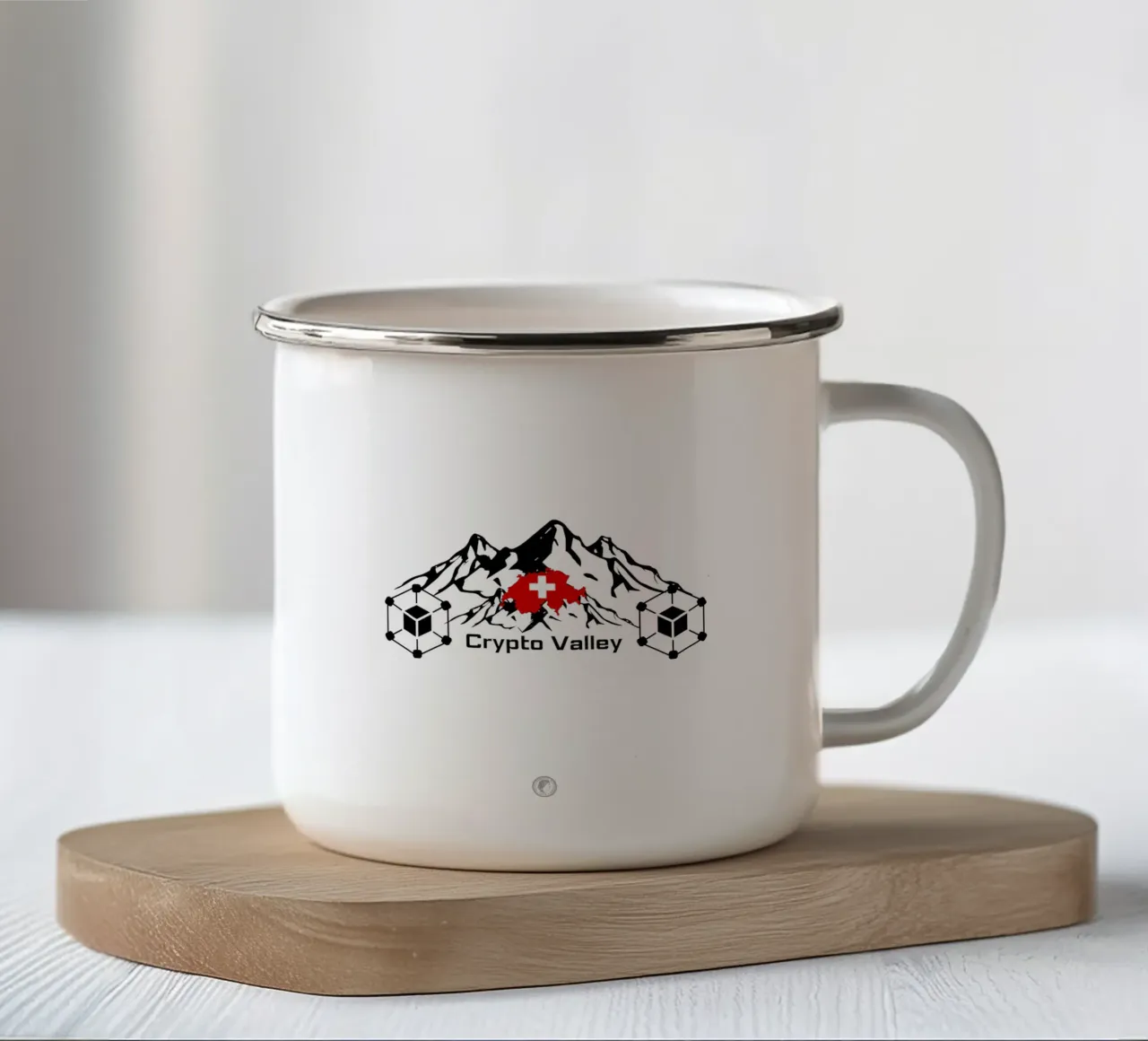 ValleyOfCrypto_ETH tazza in smalto da Crypto_Jungle