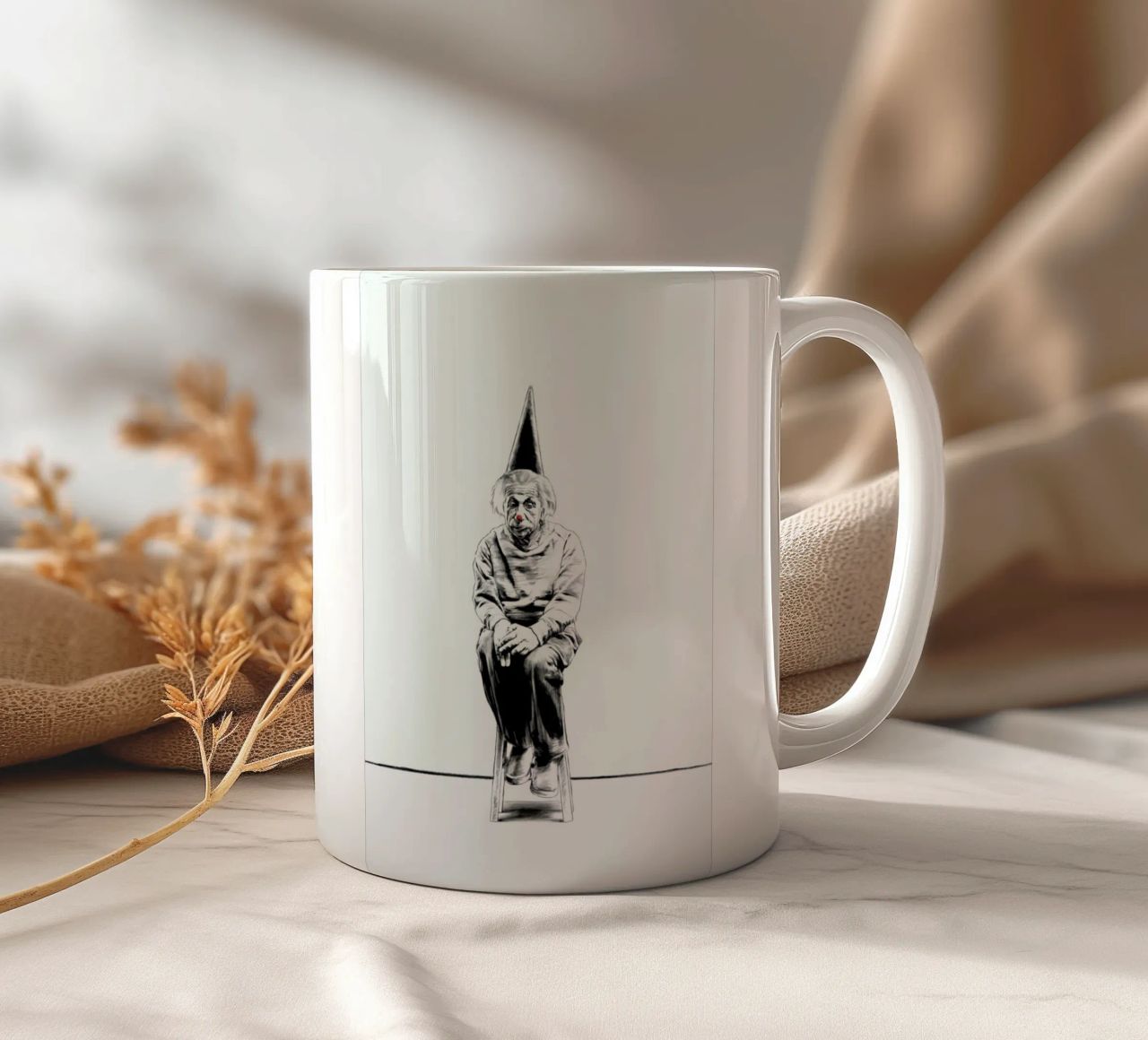 Einstein tazza in ceramica da Jared Yamahata