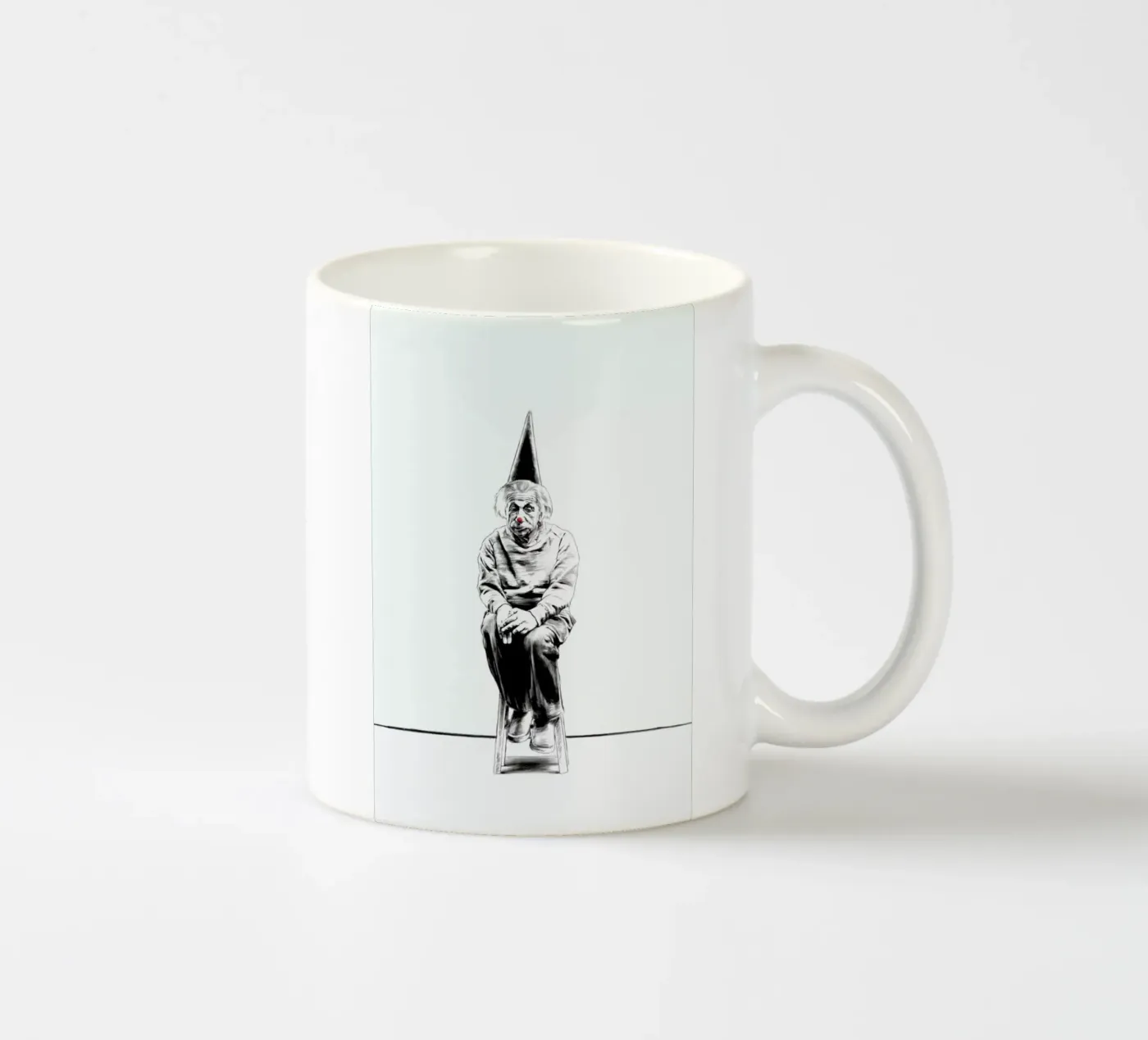 Einstein ceramic mug by Jared Yamahata