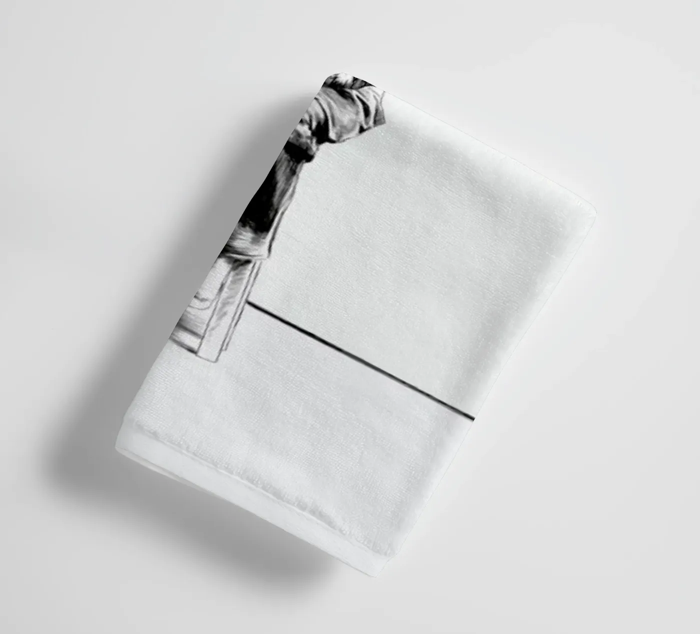 Einstein towel by Jared Yamahata