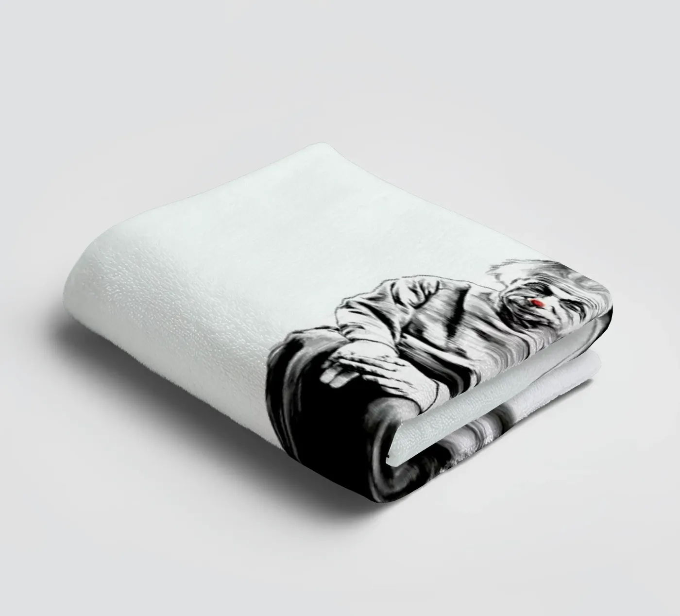 Einstein towel by Jared Yamahata
