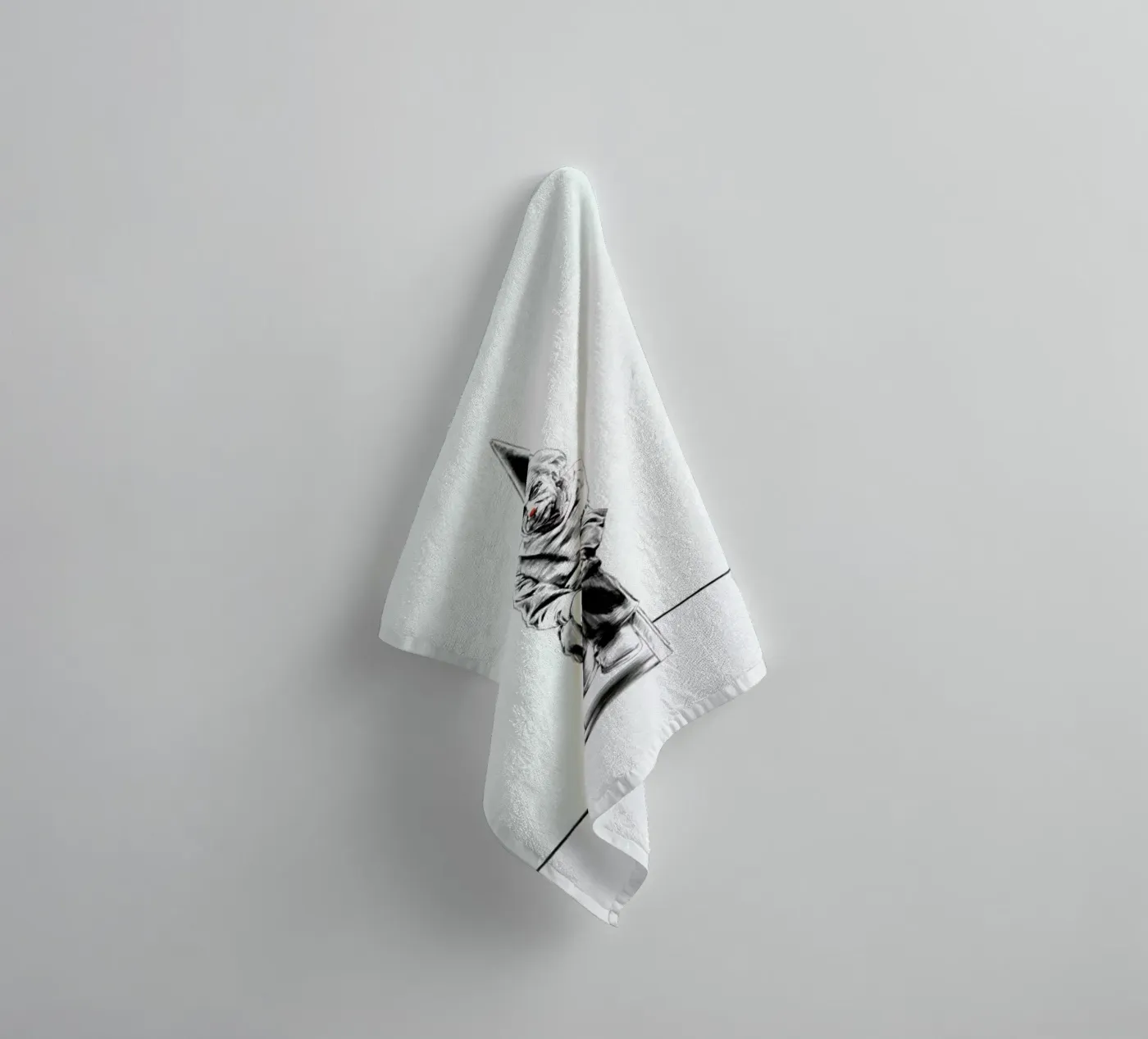 Einstein towel by Jared Yamahata