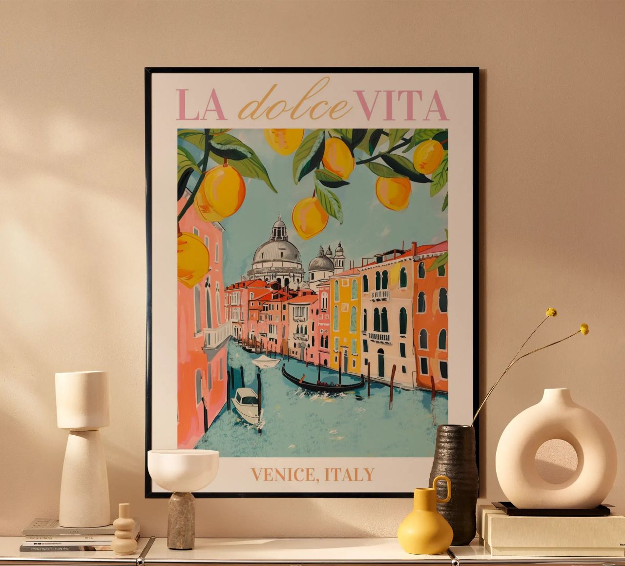 Venedig Wandkunst, Italienisches Poster, Italienische Illustration Kunst Poster von Bella Studio