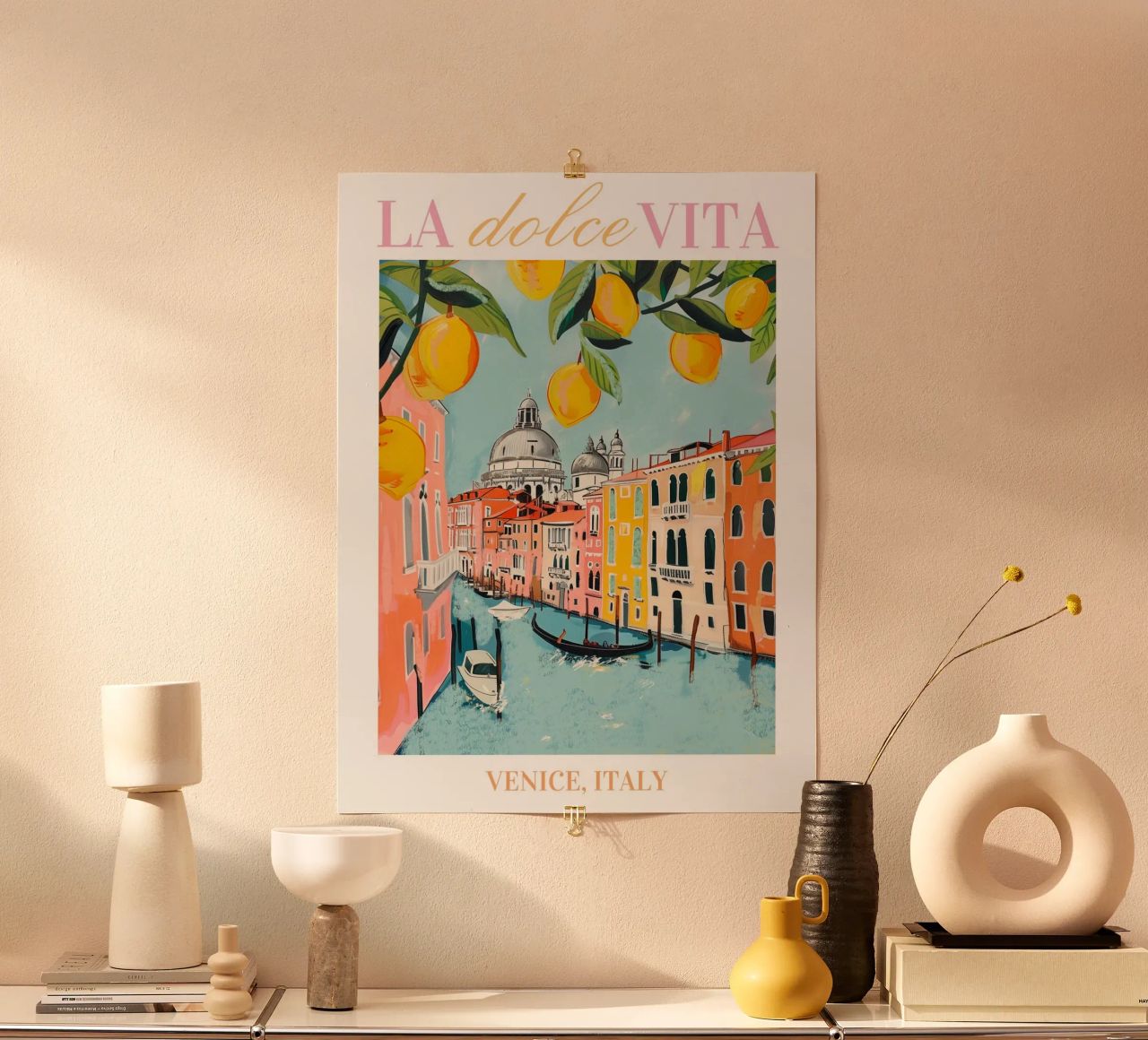Venedig Wandkunst, Italienisches Poster, Italienische Illustration Kunst Poster von Bella Studio
