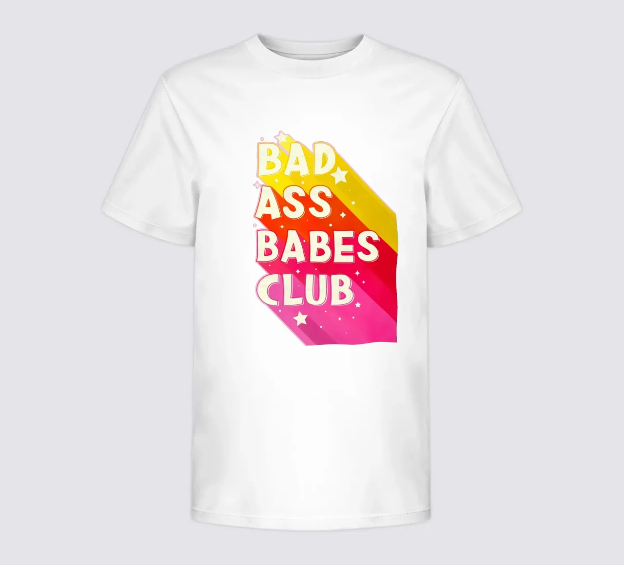 "Badass Babes Club" – Retro Feminist Typography Print kids t-shirt by showmemars