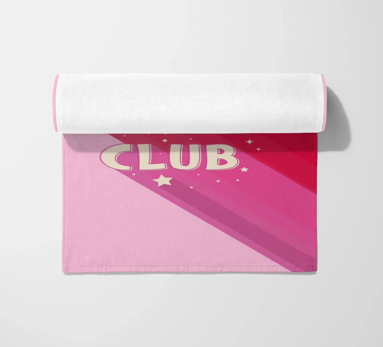 "Badass Babes Club" – Retro Feminist Typography Print telo mare da showmemars