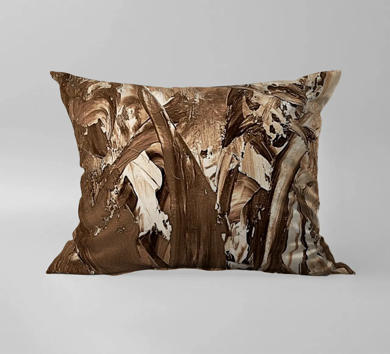SEPIA 23 decorative cushion by Thierry Vobmann Abstract painting