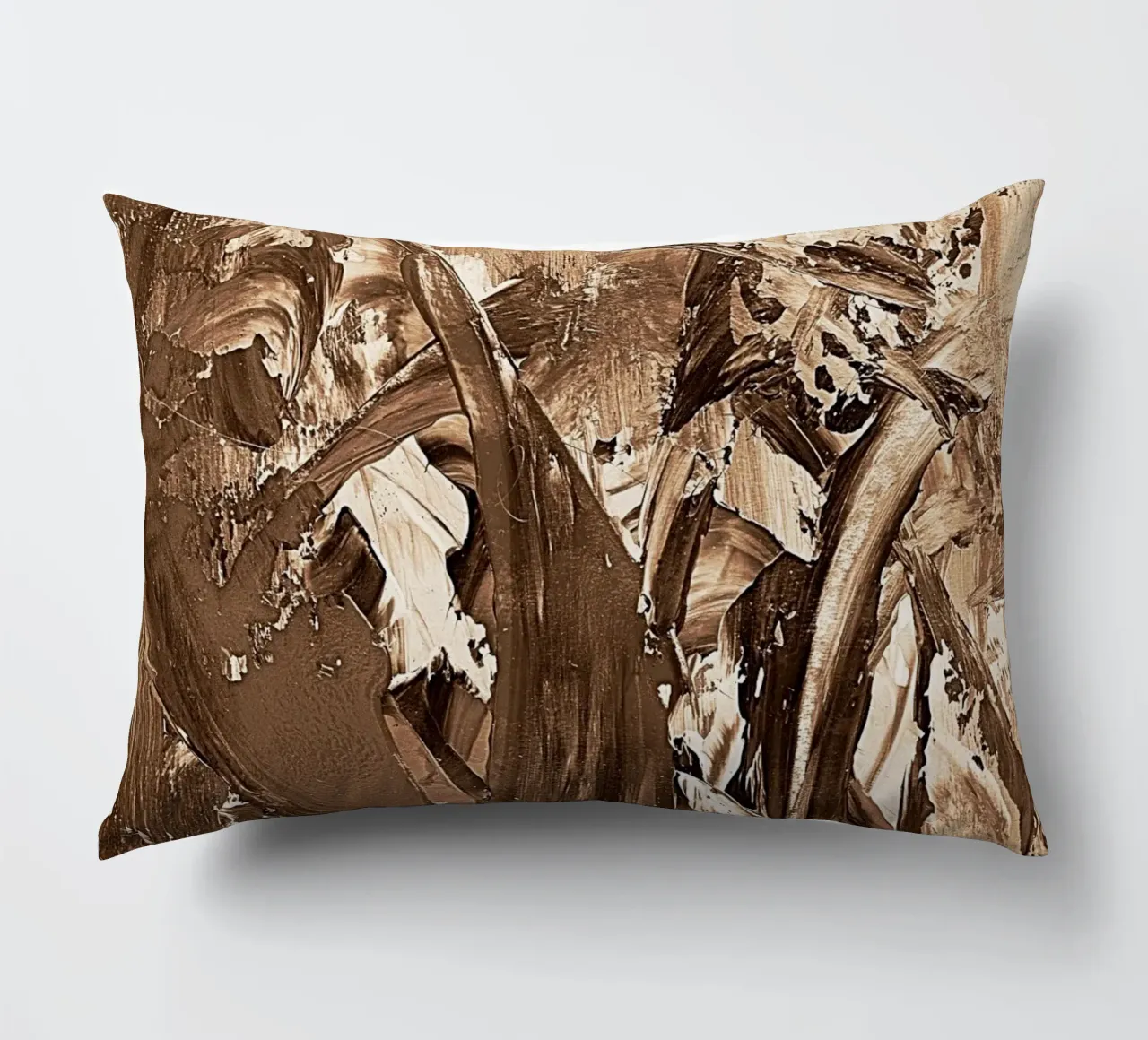 SEPIA 23 decorative cushion by Thierry Vobmann Abstract painting