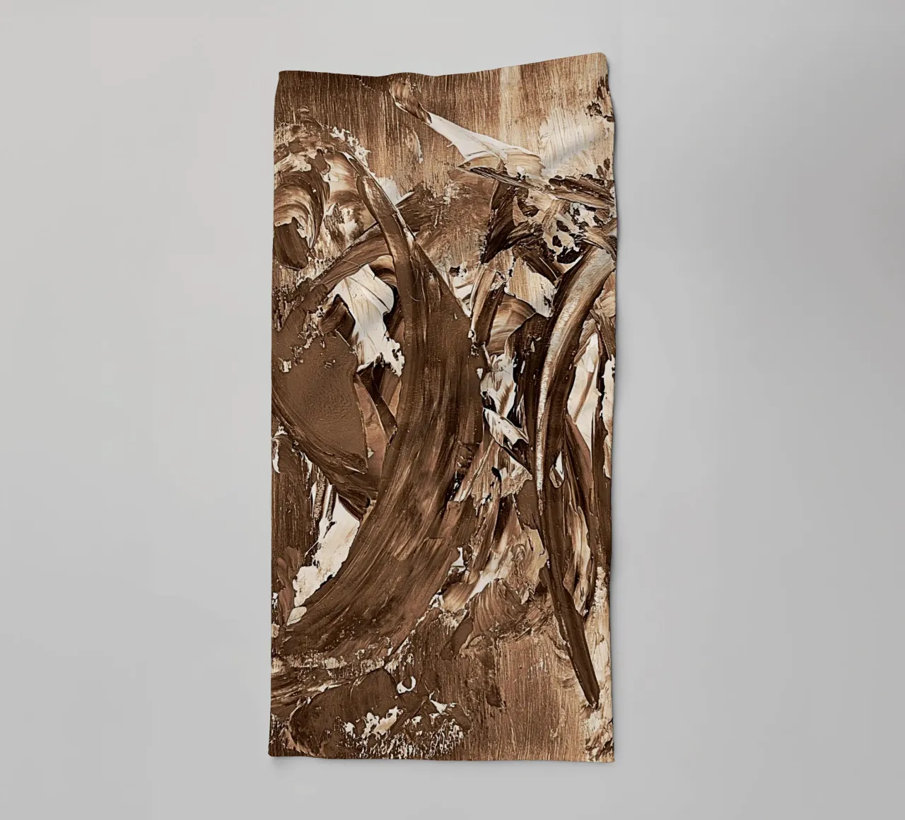 SEPIA 23 towel by Thierry Vobmann Abstract painting