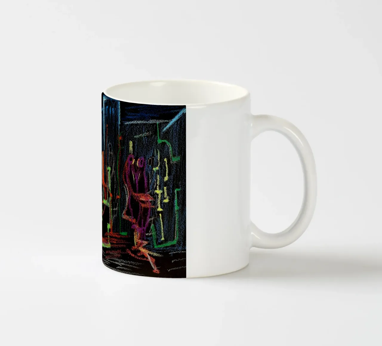 Sul nero tazza in ceramica da Massimo Frascogna