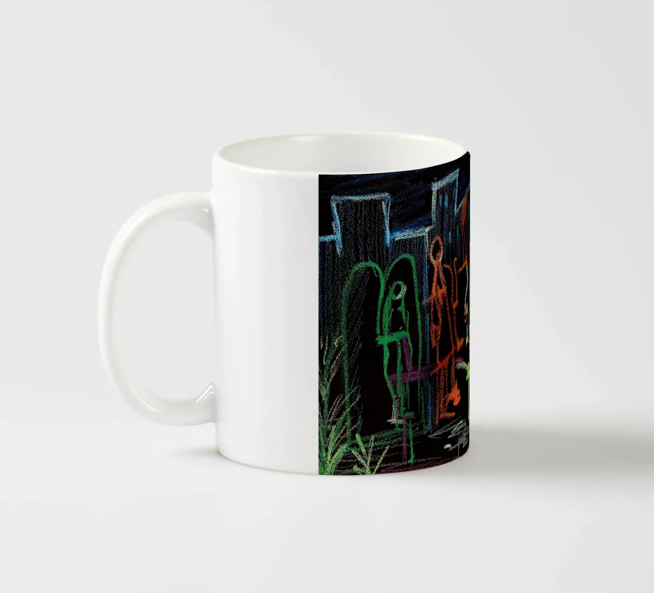 Sul nero tazza in ceramica da Massimo Frascogna