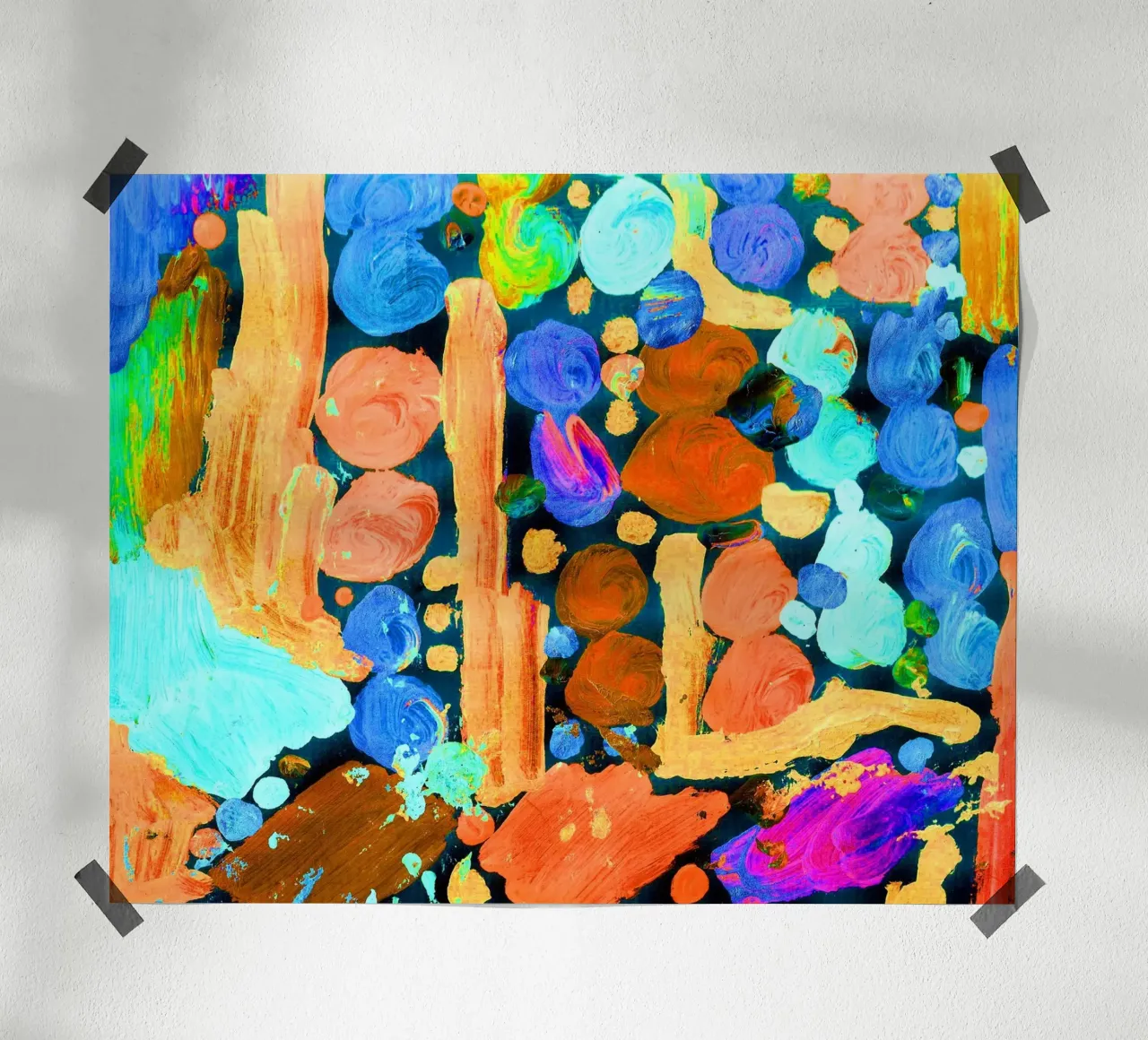 Colori poster con telaio in legno da Massimo Frascogna