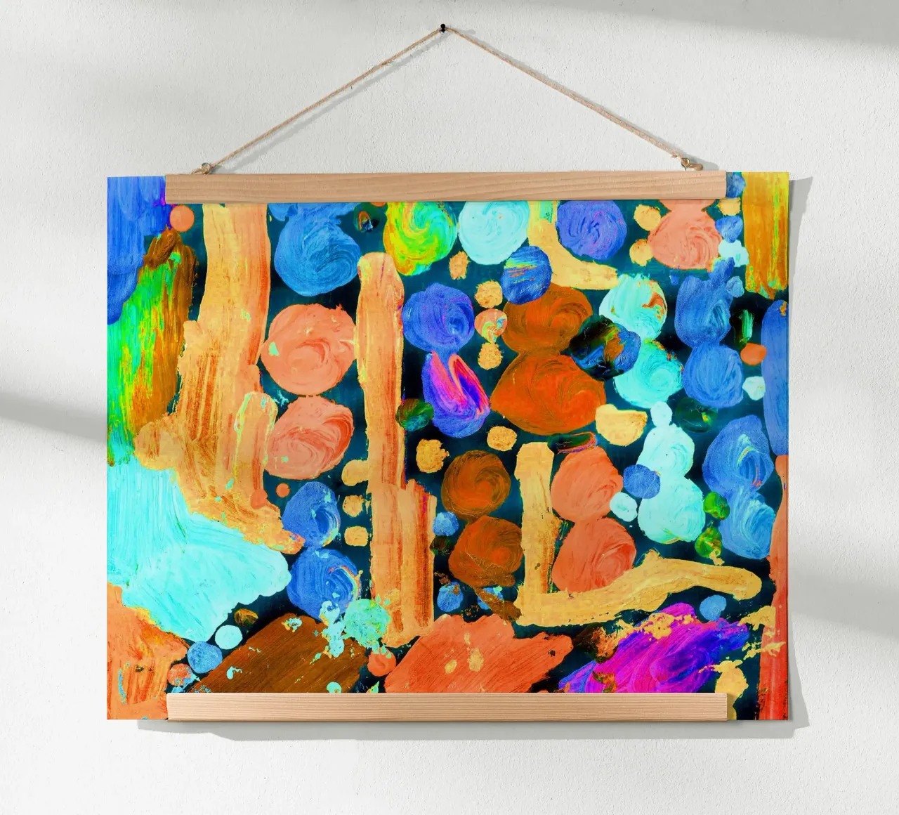 Colori poster con telaio in legno da Massimo Frascogna