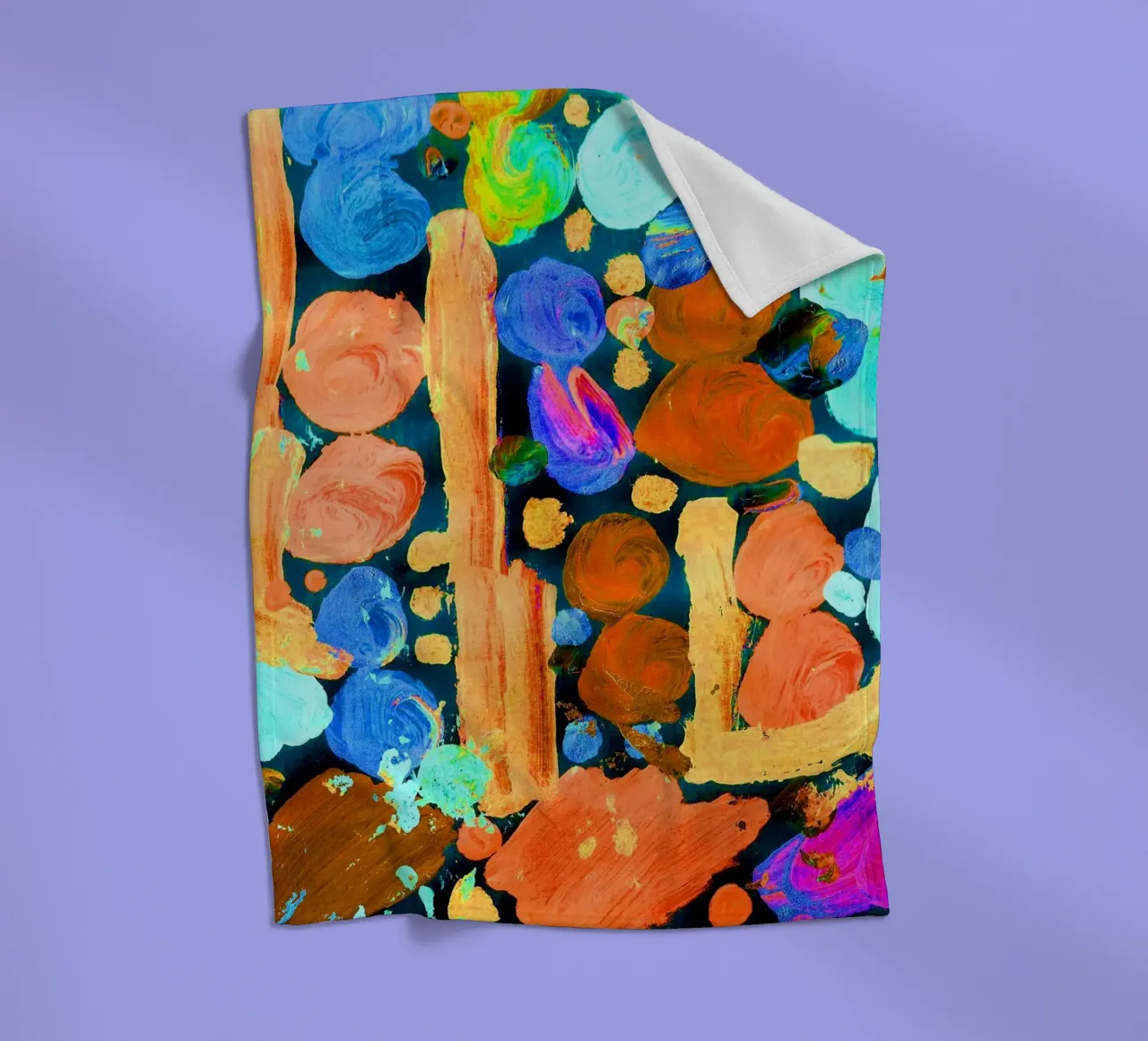 Farben Fleecedecke von Massimo Frascogna