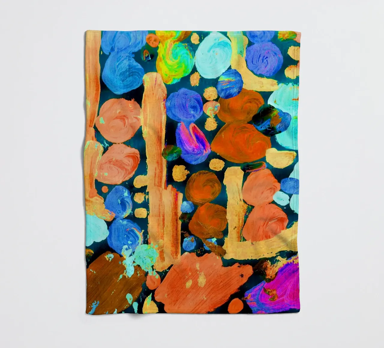 Farben Fleecedecke von Massimo Frascogna