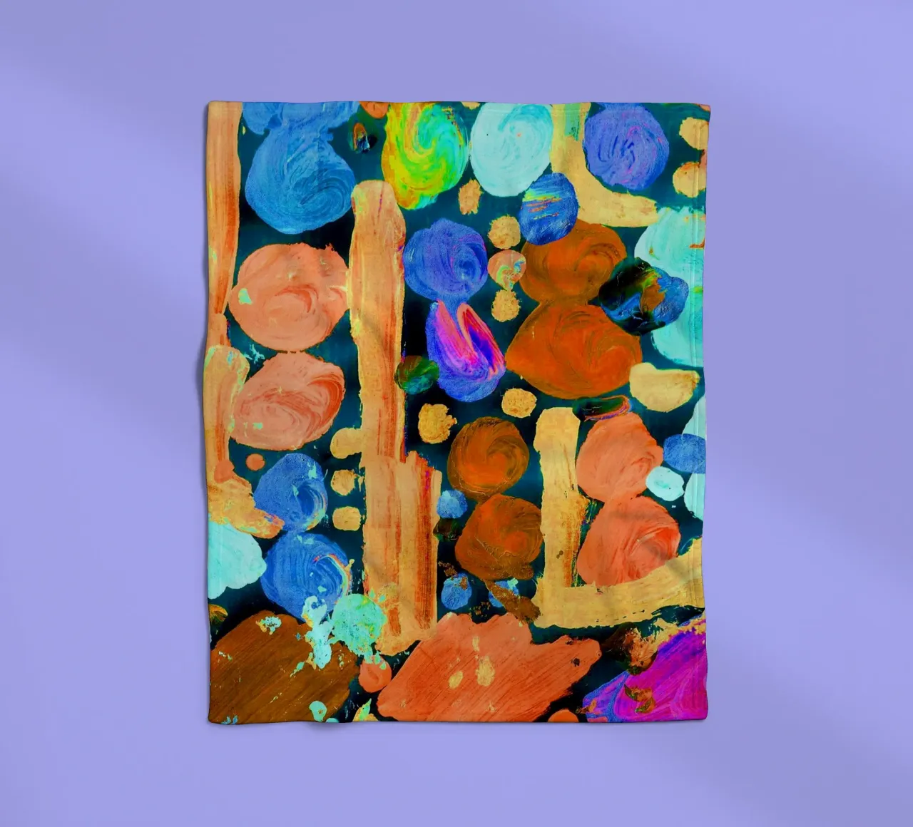 Farben Fleecedecke von Massimo Frascogna