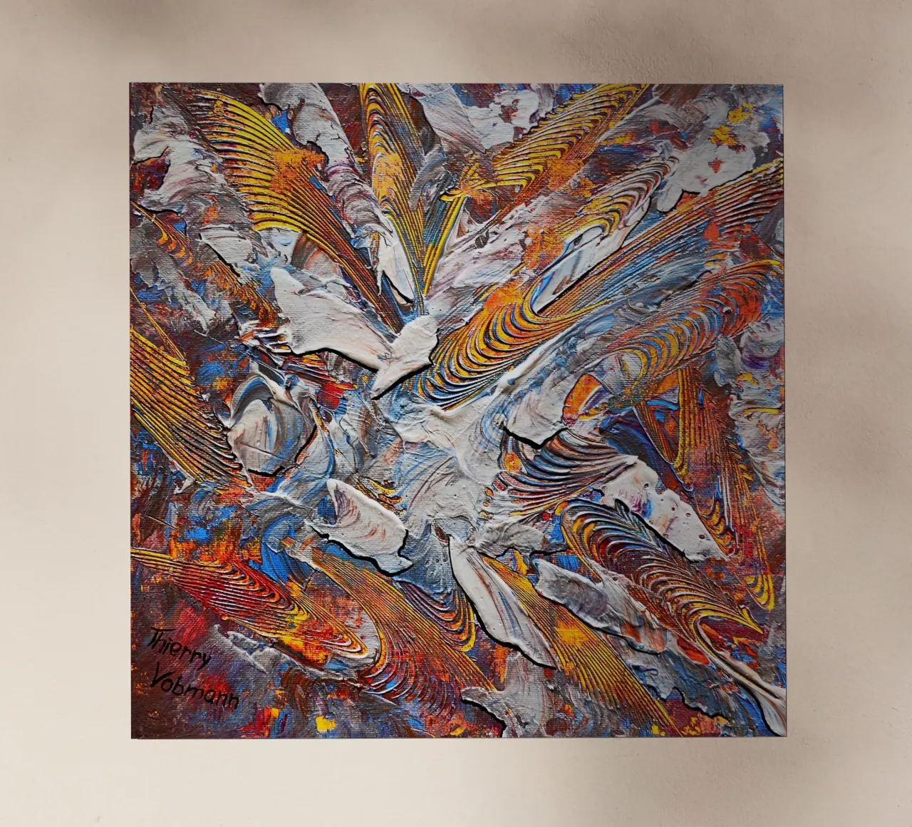 3D Dream 8 pellicola backlit da Thierry Vobmann Abstract painting