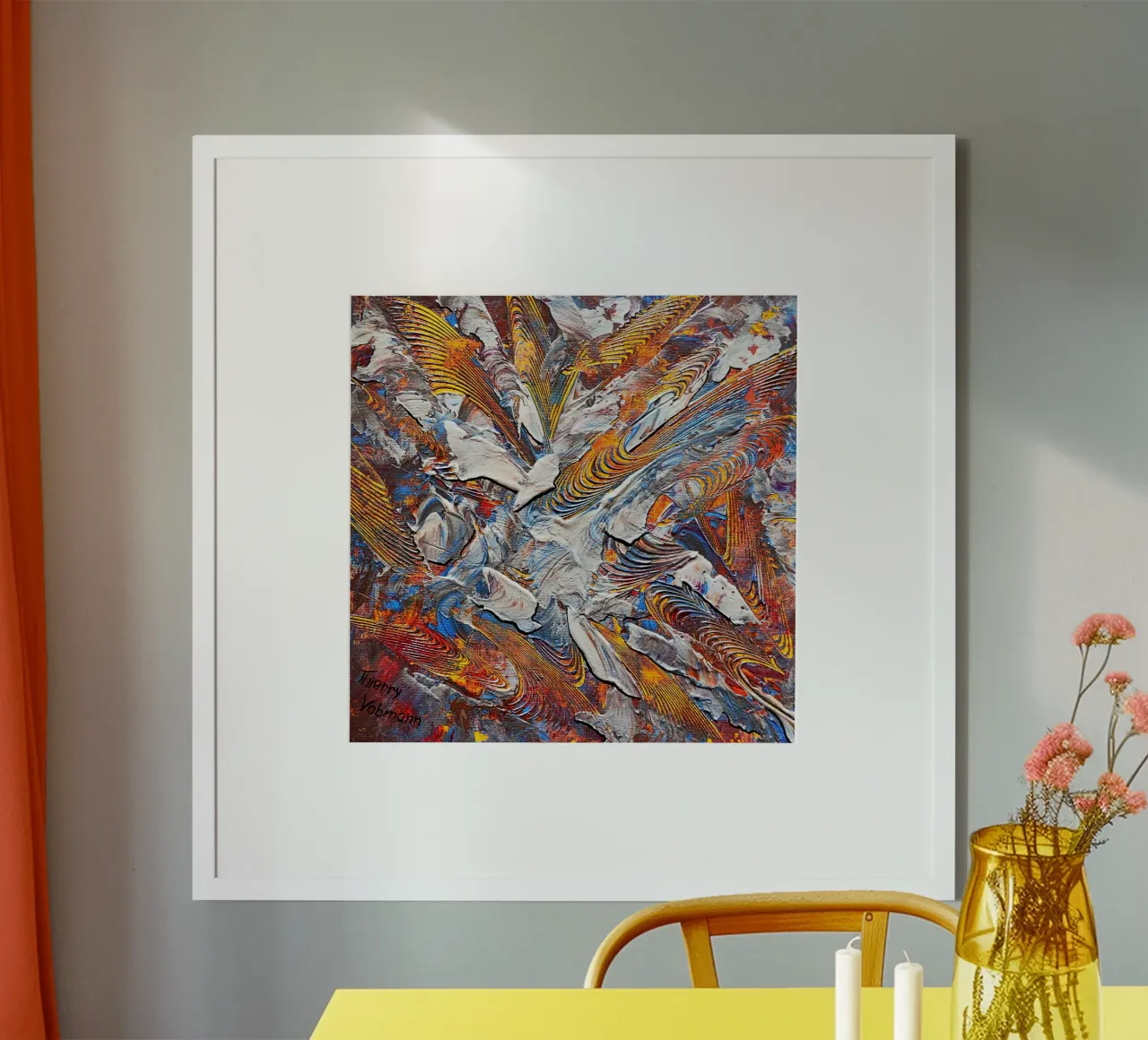 3D Dream 8 poster con telaio in plastica da Thierry Vobmann Abstract painting