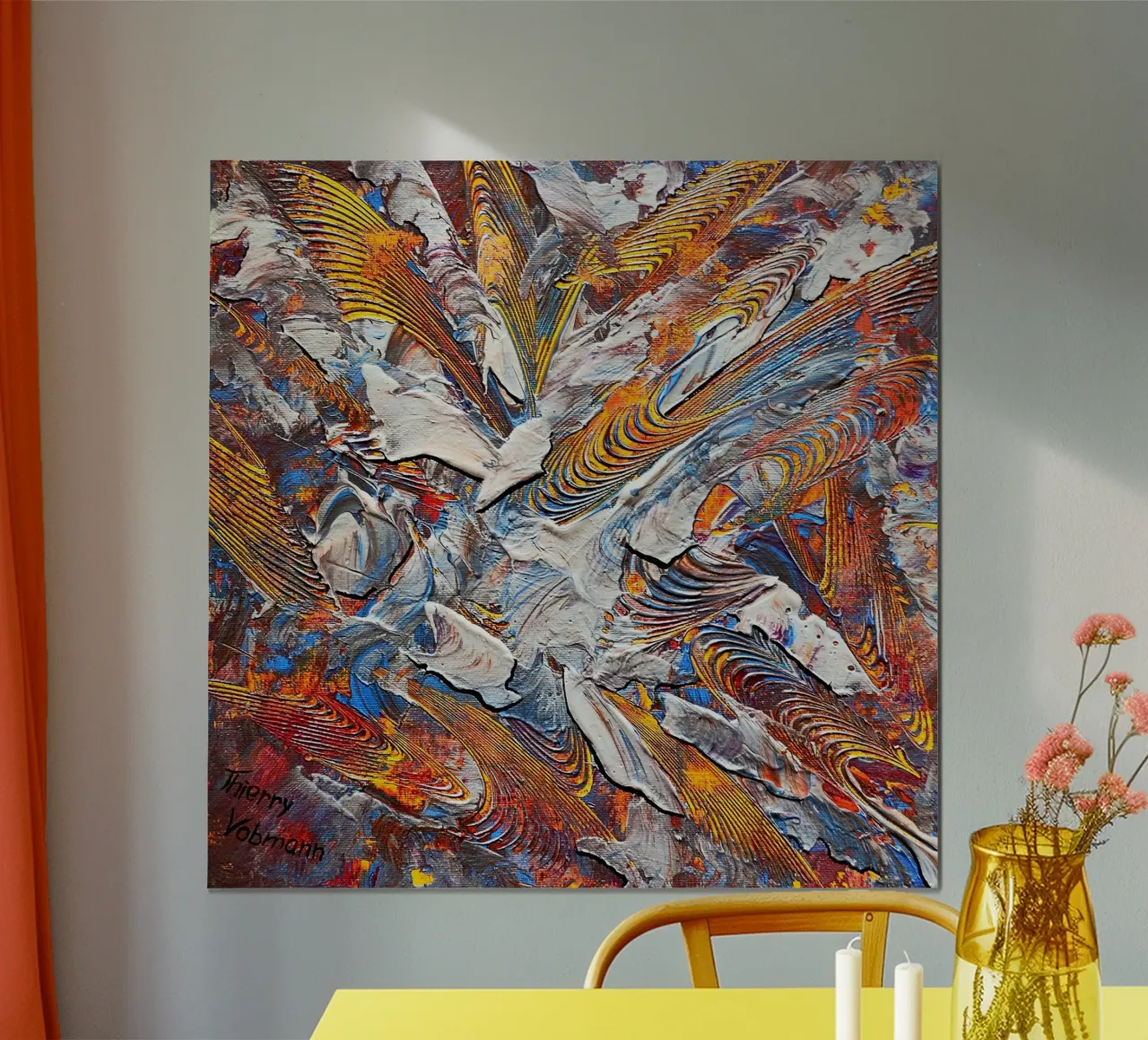3D Dream 8 poster con telaio in plastica da Thierry Vobmann Abstract painting