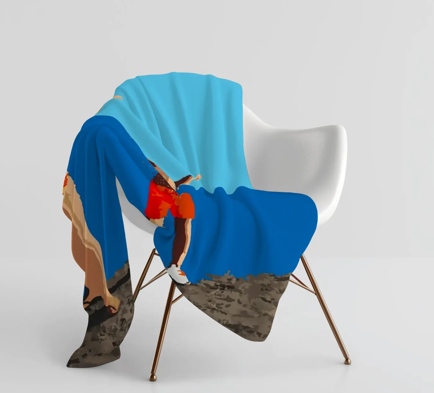 Tupfen Fleecedecke von Massimo Frascogna