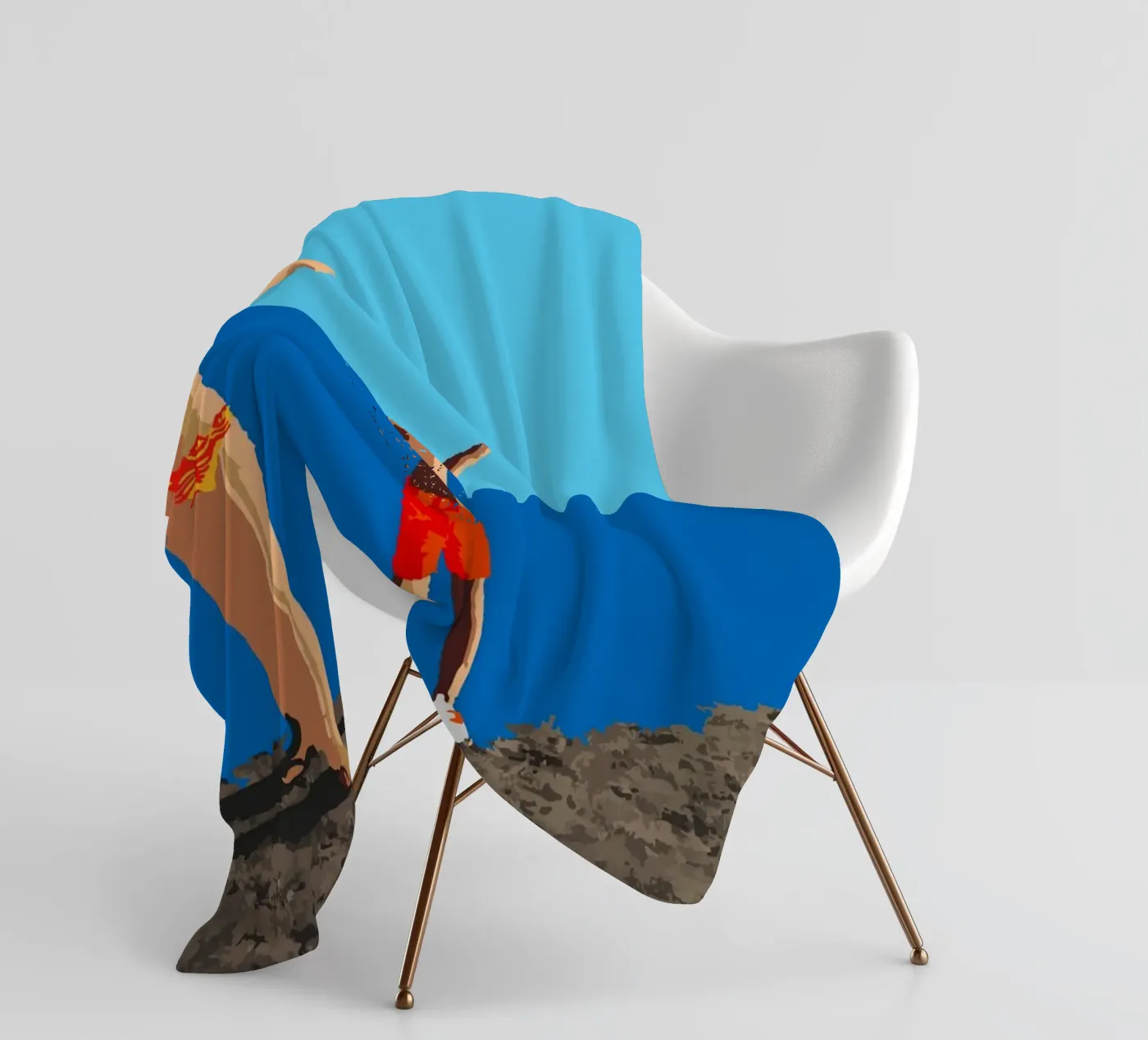 Tupfen Fleecedecke von Massimo Frascogna