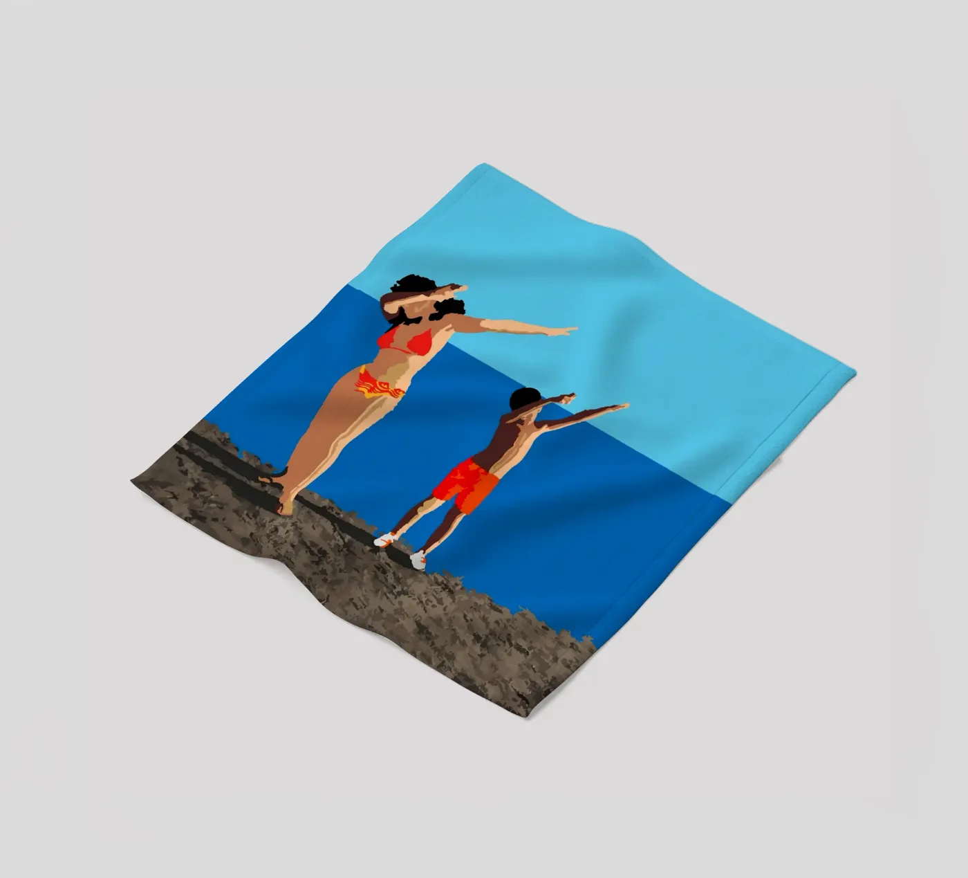 Tupfen Fleecedecke von Massimo Frascogna