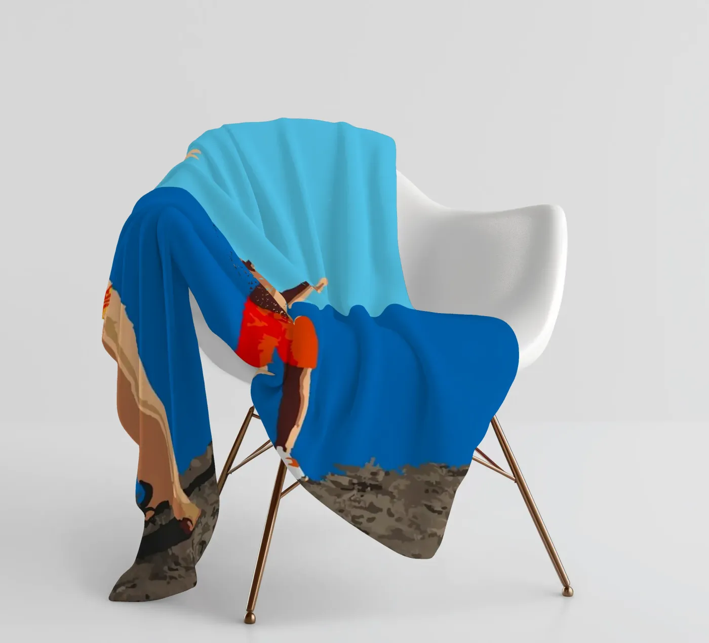 Tupfen Fleecedecke von Massimo Frascogna