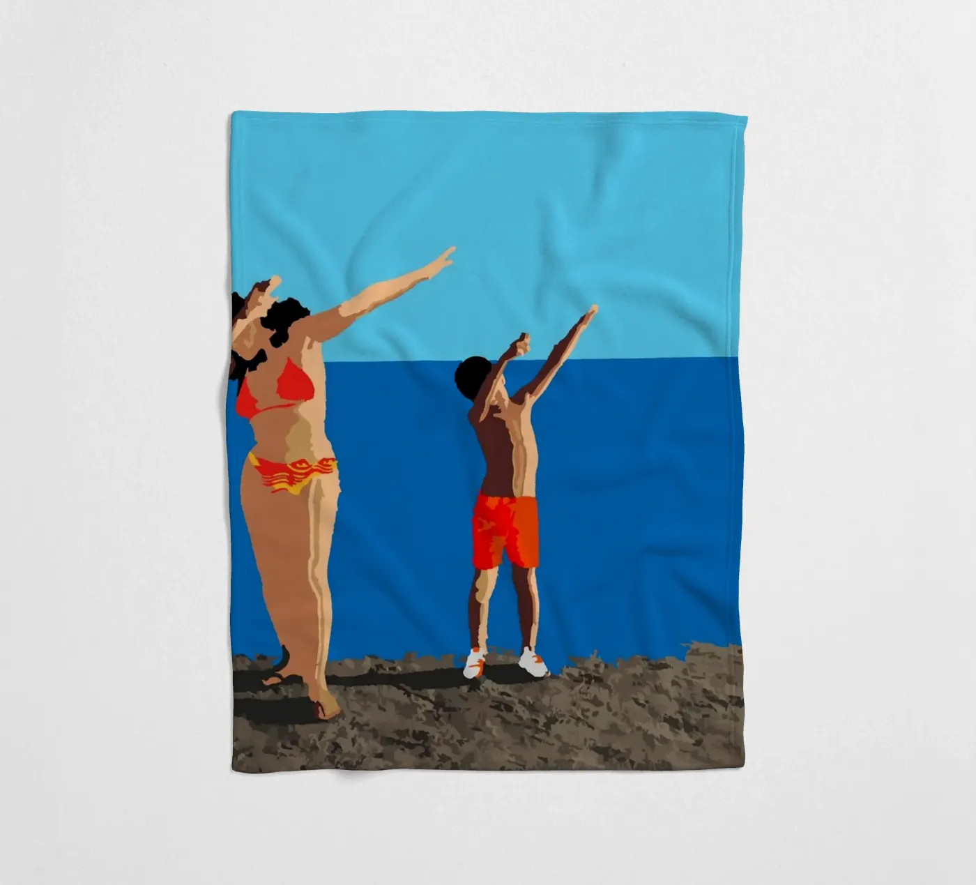 Tupfen Fleecedecke von Massimo Frascogna