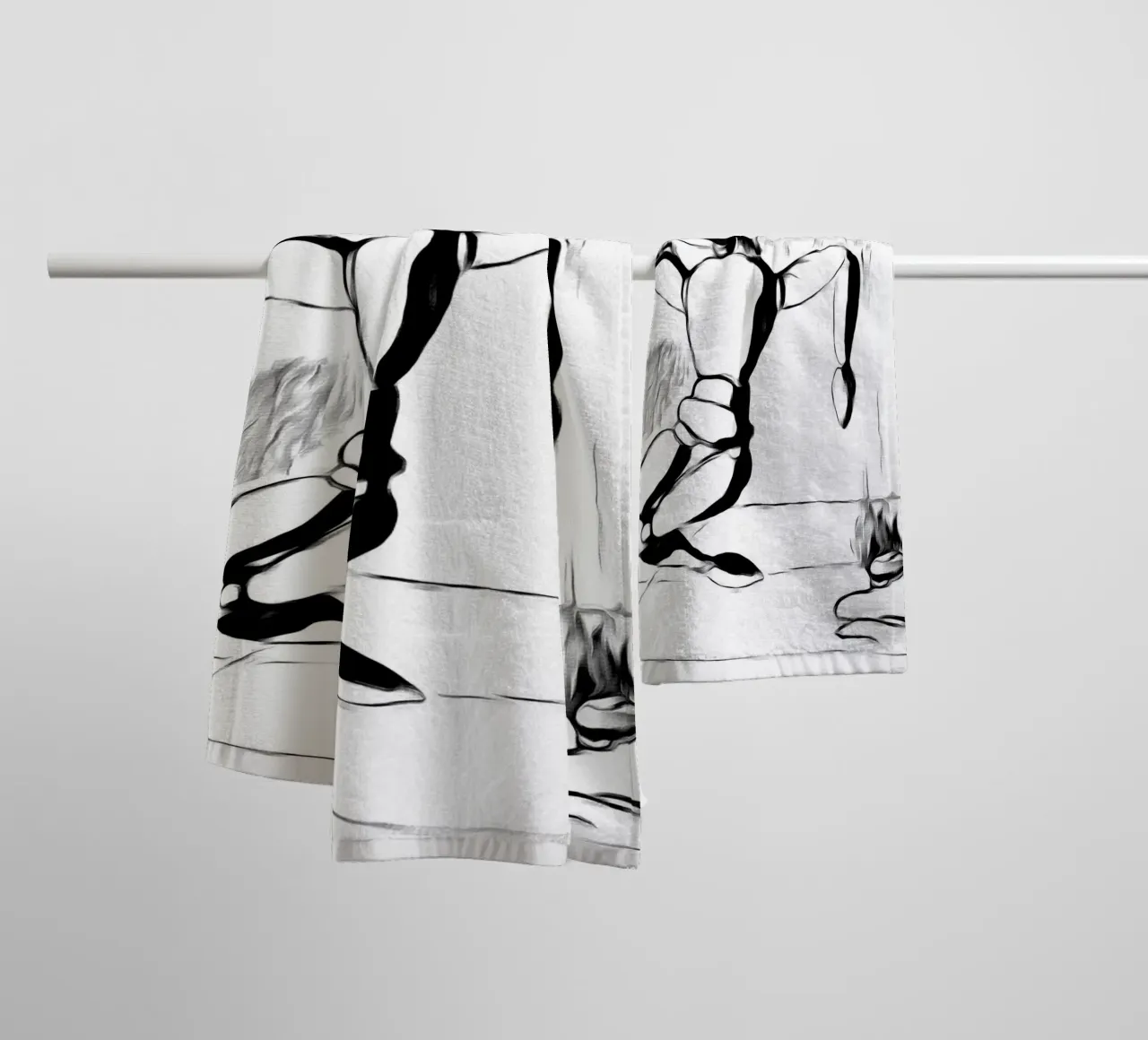 the death of the puppet and of time towel by Massimo Frascogna