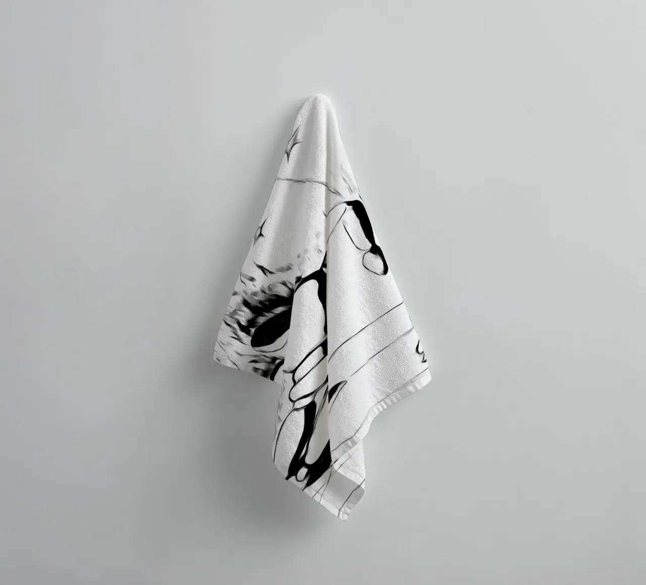 the death of the puppet and of time towel by Massimo Frascogna