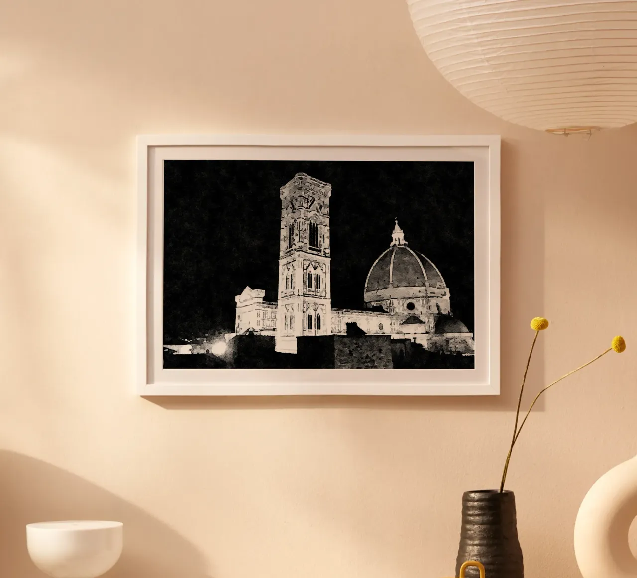 Una notte a Firenze carta hahnemühle da Massimo Frascogna