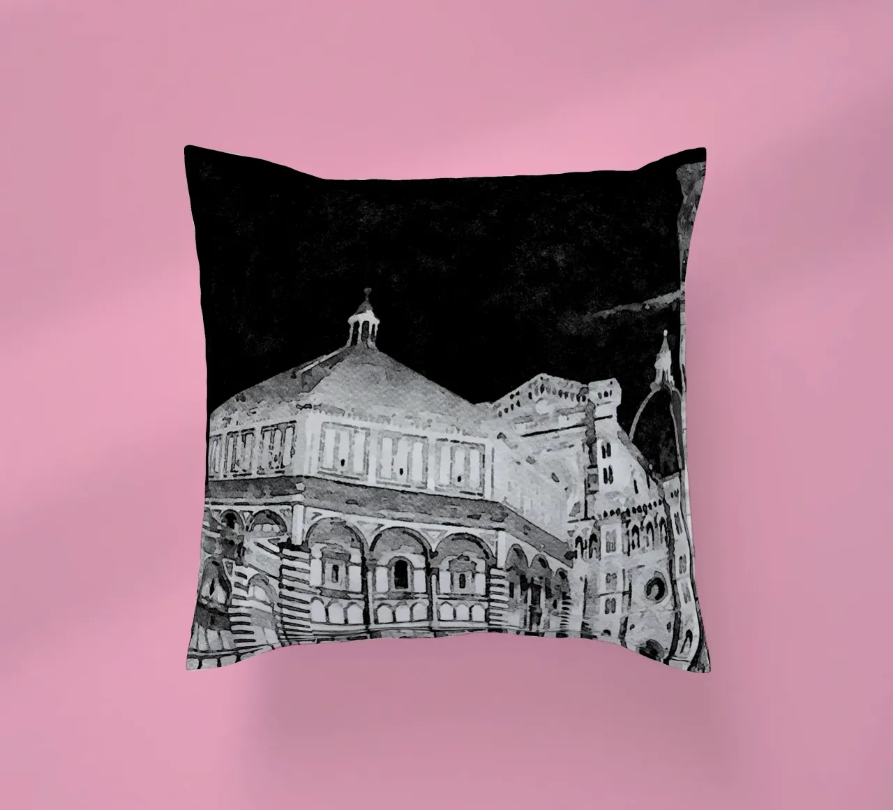 Firenze di notte cuscino da Massimo Frascogna