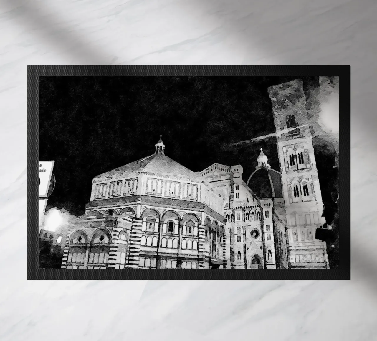 Firenze di notte zerbino da Massimo Frascogna