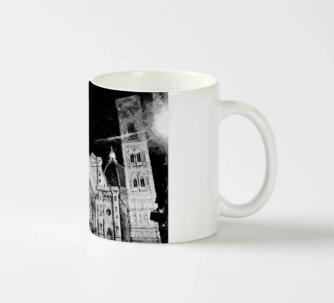 Firenze di notte tazza in ceramica da Massimo Frascogna