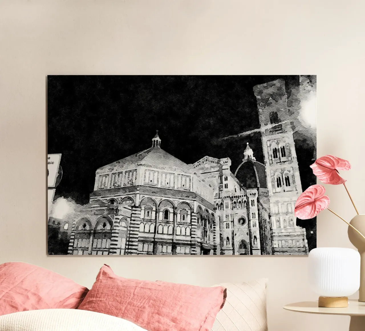 Firenze di notte carta hahnemühle da Massimo Frascogna